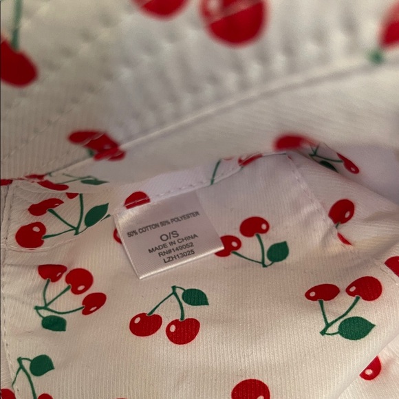 Fashion Nova Cherry Bucket Hat - Cream - Picture 4 of 6